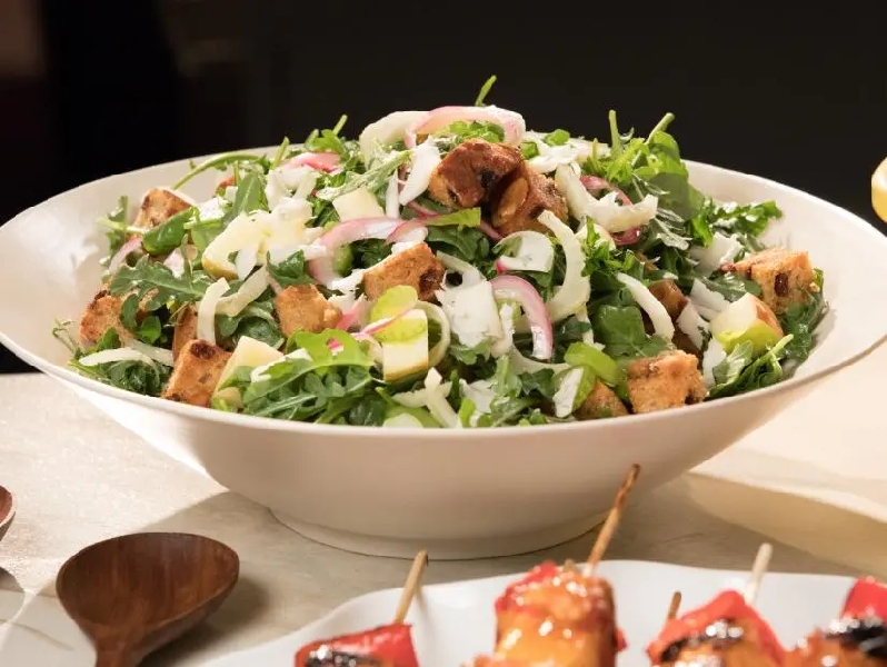 Waldorf panzanella recipe