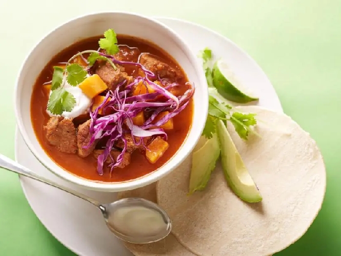 30-minute spicy pork and sweet potato stew recipe
