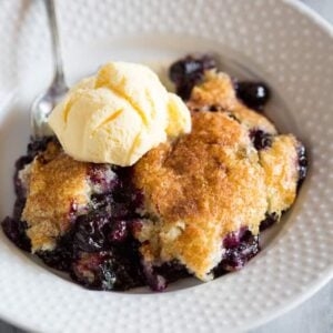 Blueberry cobbler