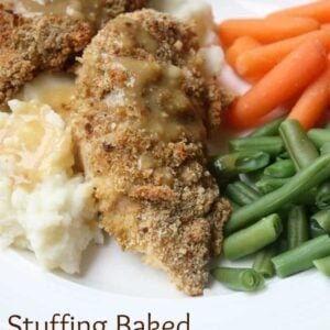 Stuffing baked chicken