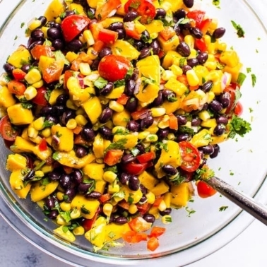 Mango black bean salad