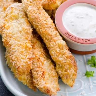 Crispy coconut chicken
