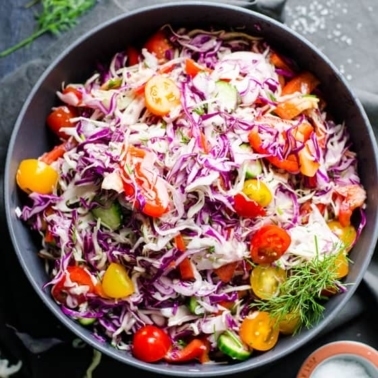 Ukrainian dill coleslaw
