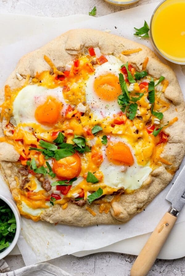 Savory breakfast galette