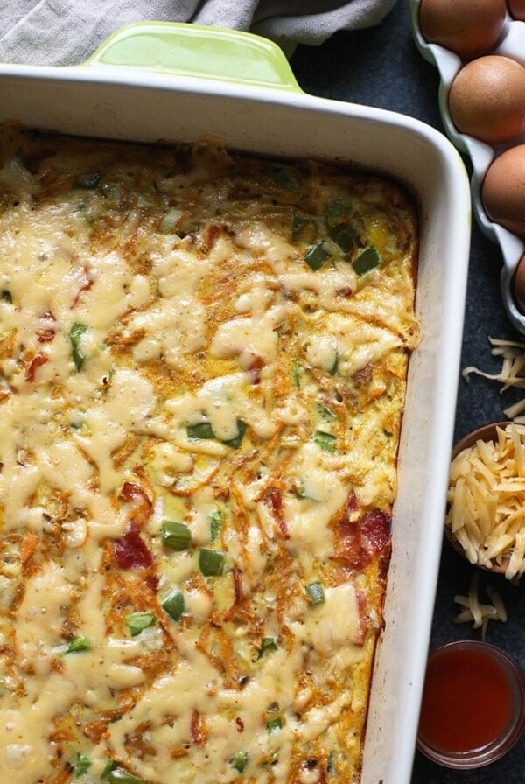 Sweet potato hash breakfast casserole
