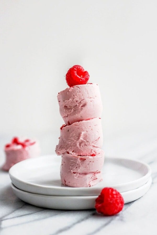 Raspberry cheesecake fat bombs