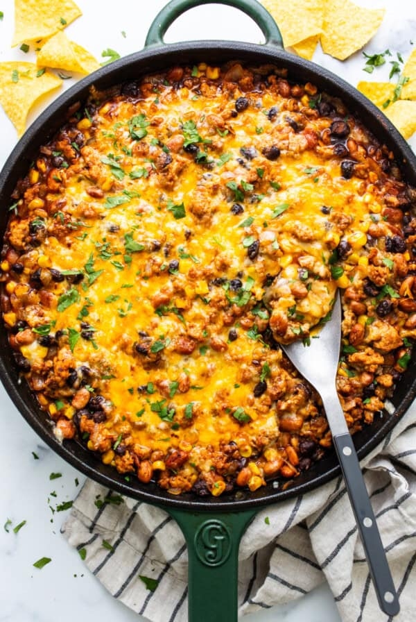 Healthy enchilada dip