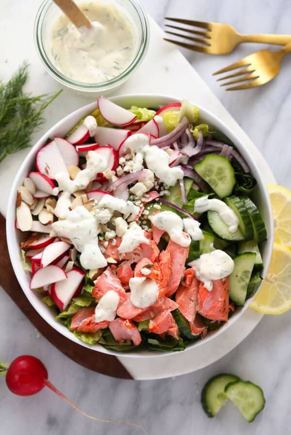 Easy salmon salad
