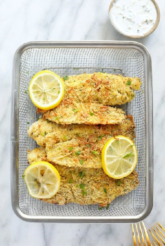 Parmesan crusted tilapia