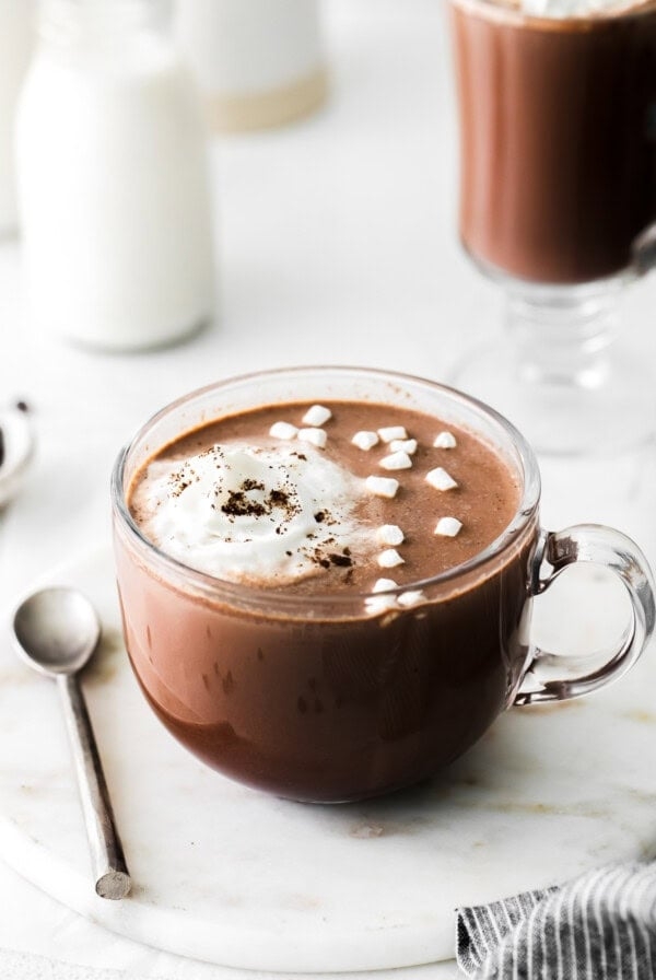 Maple sea salt hot chocolate