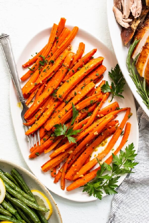 Garlic glazed carrots