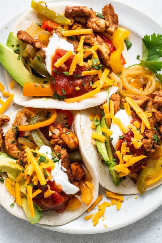 Sheet pan chicken fajitas