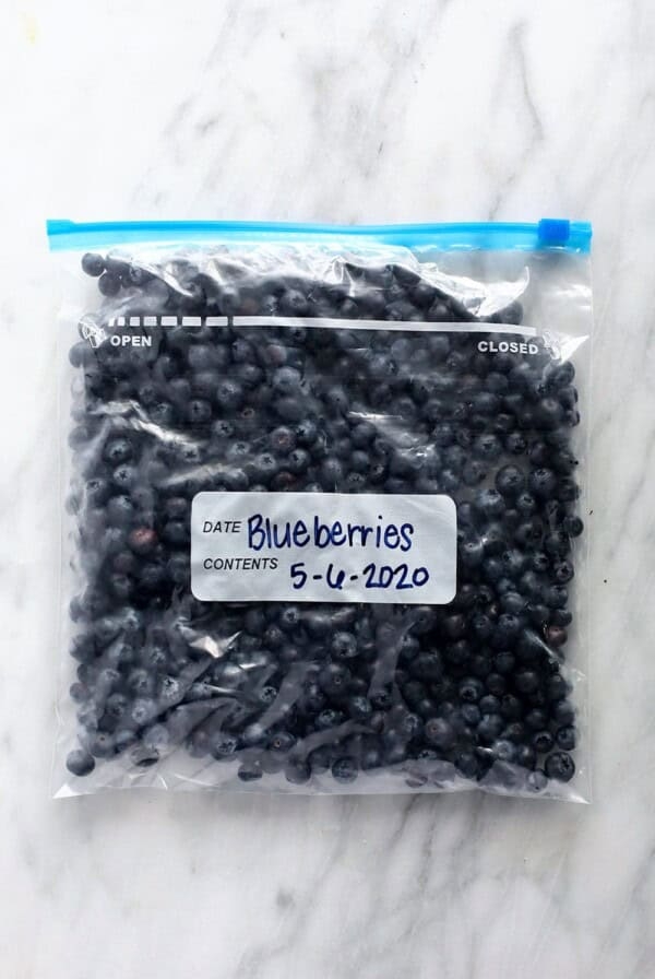 How to freeze blueberries