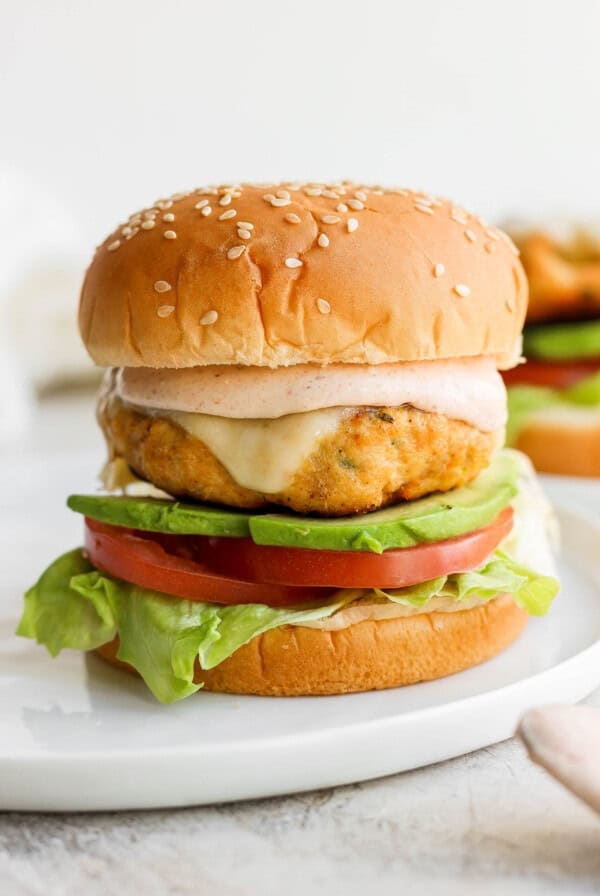 Simple ground chicken burgers
