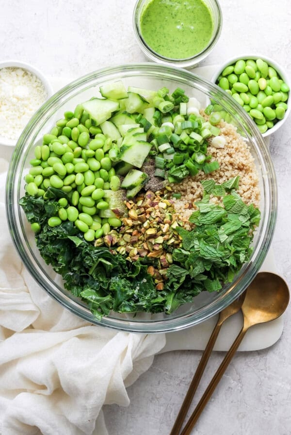 Green goddess quinoa salad