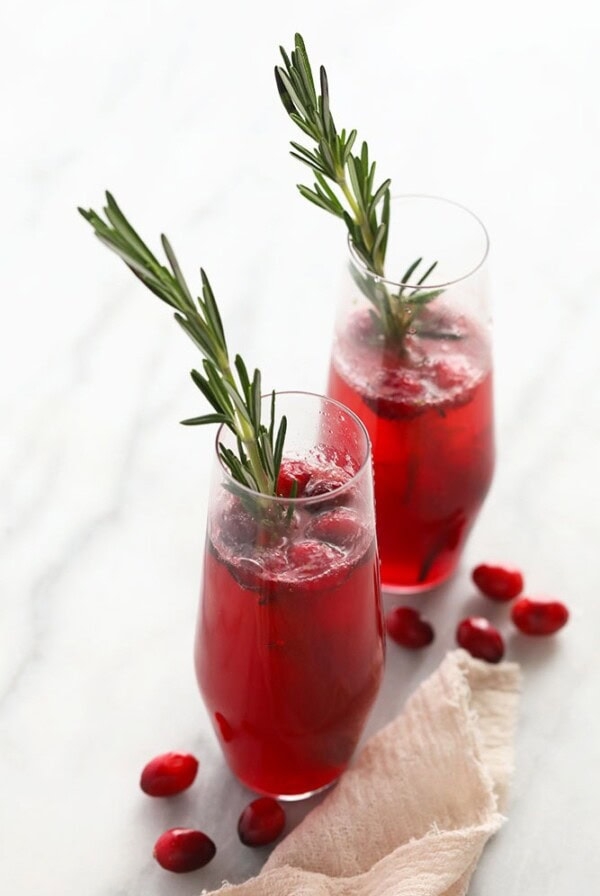 Festive cranberry mojito recipe