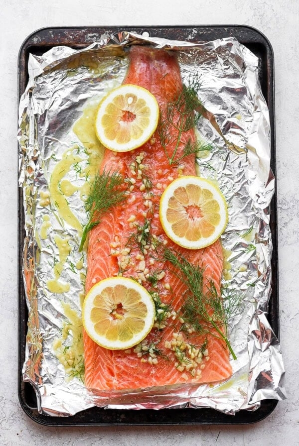 Lemon dill salmon marinade