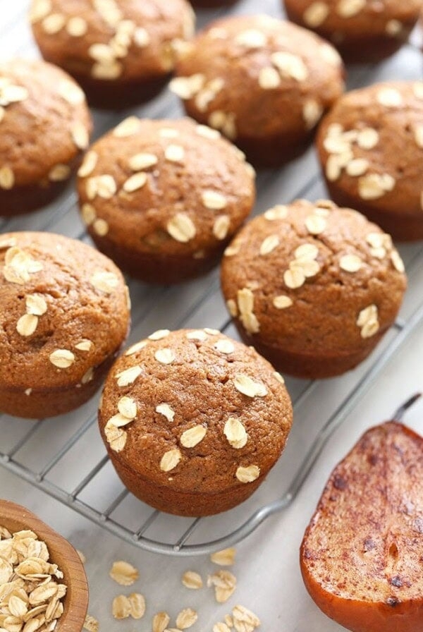 Cinnamon pear muffins