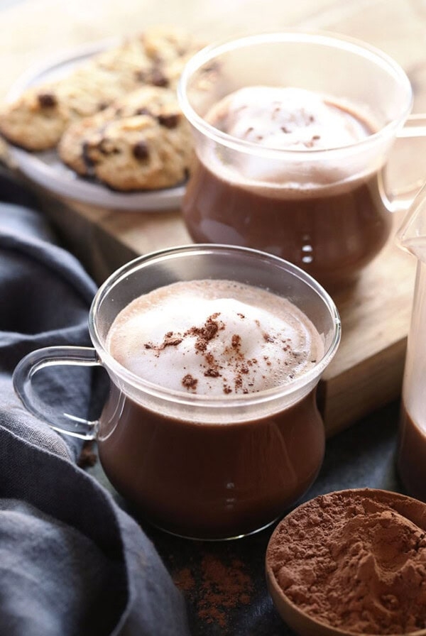 Dairy free spiked hot chocolate