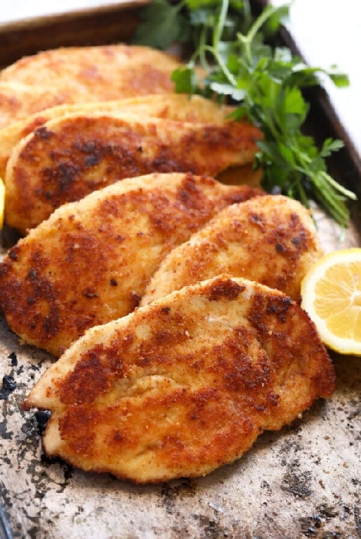 Parmesan crusted chicken