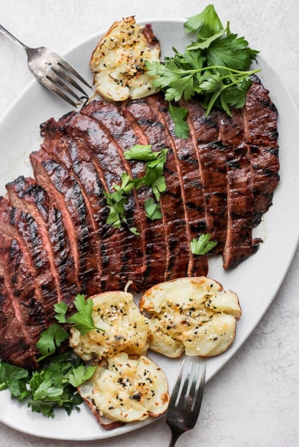 Grilled flank steak