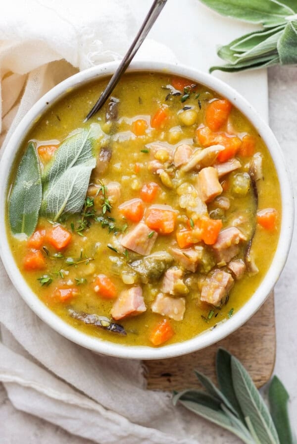 Split pea soup with ham