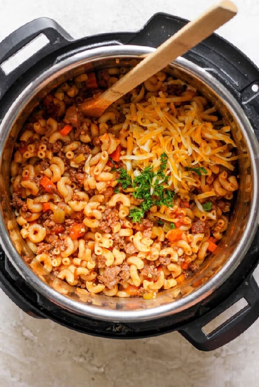One-pot hamburger helper