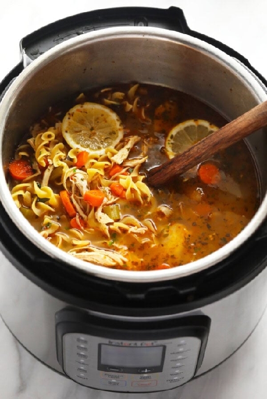 Instant pot chicken noodle soup