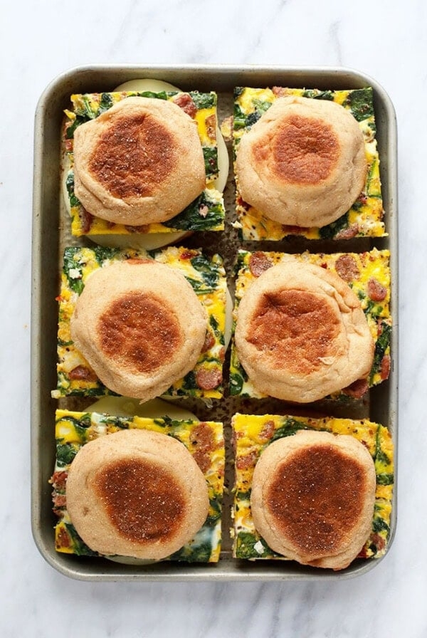 Freezer breakfast sandwiches
