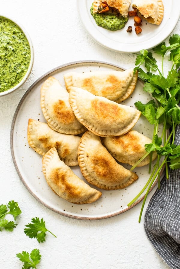 Sweet potato ground beef empanadas