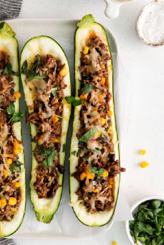 Stuffed zucchini