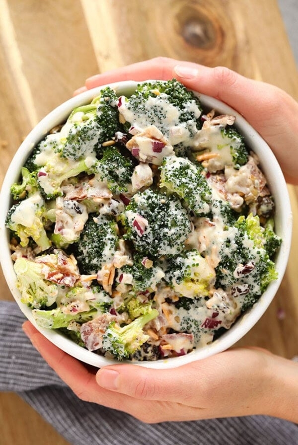 Broccoli salad with bacon