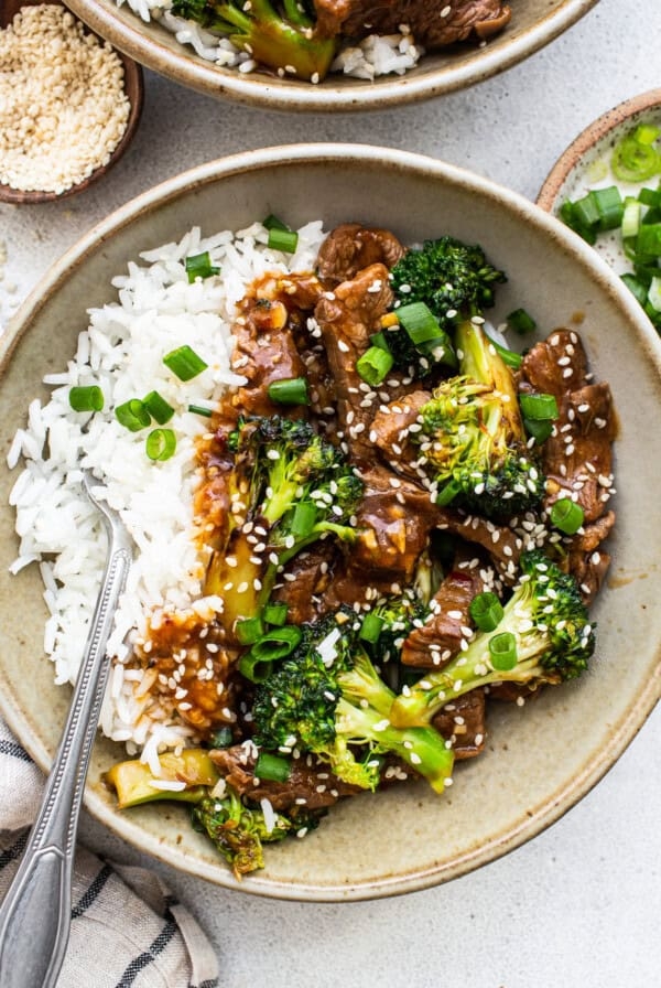 Beef and broccoli stir fry