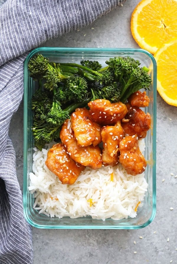 Healthy orange chicken