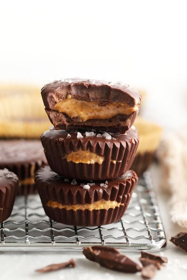 Homemade almond butter cups