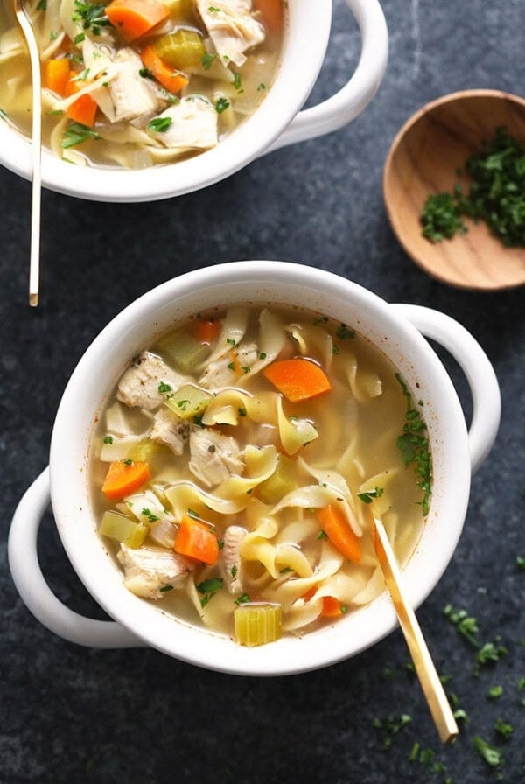 Crockpot chicken noodle soup