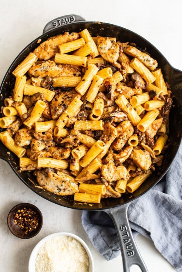 Chicken mushroom pasta