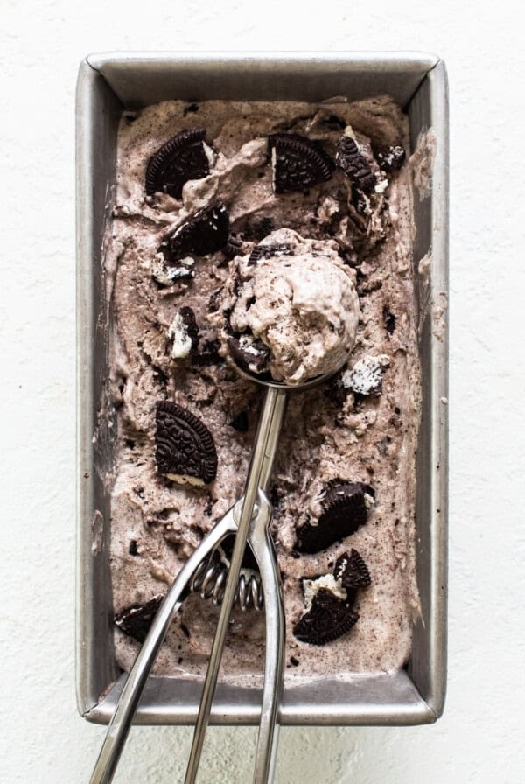 Cookies and cream protein cottage cheese ice cream