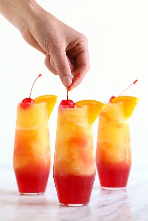 Sex on the beach slushies