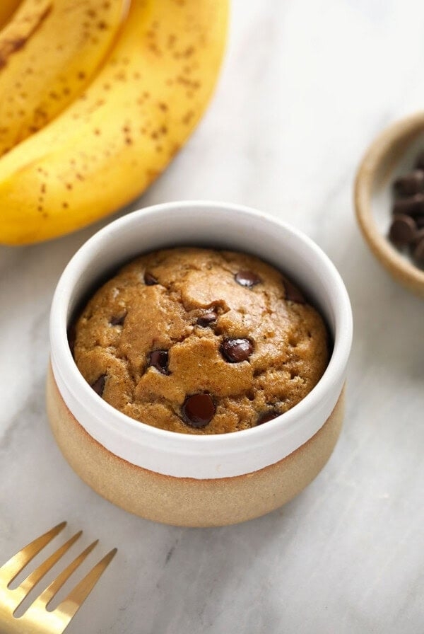 Banana mug cake