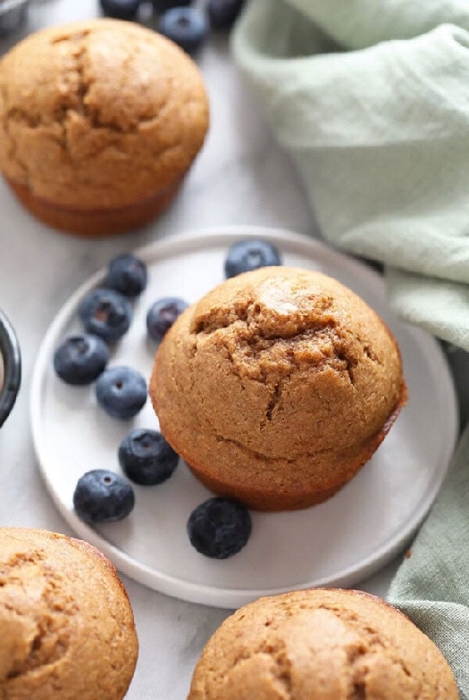 Almond butter banana bread muffins