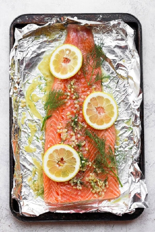 Lemon dill salmon marinade