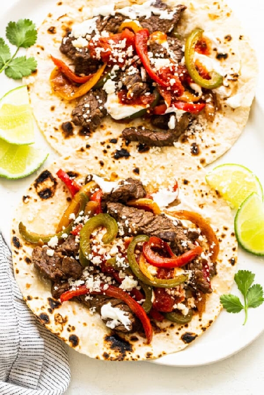 Steak fajitas