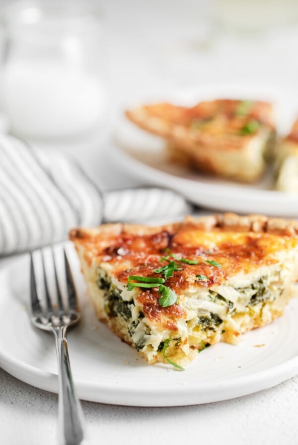 Easy spinach quiche