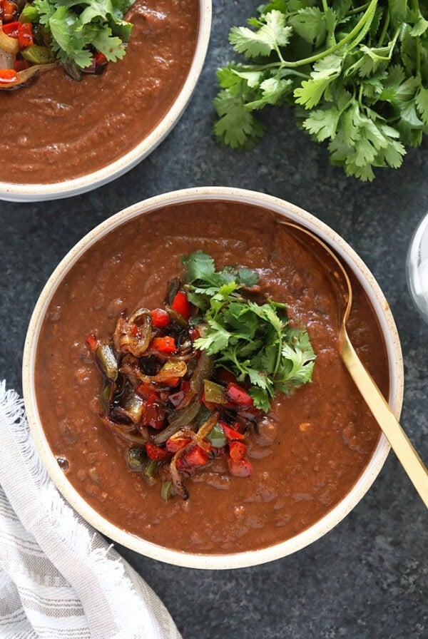 Crock pot black bean soup