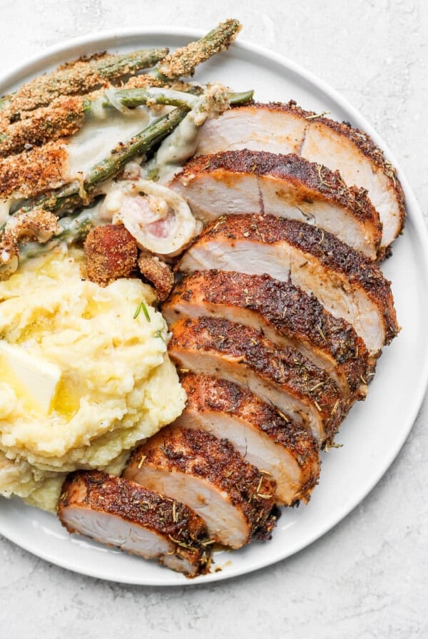 Oven roasted turkey tenderloin