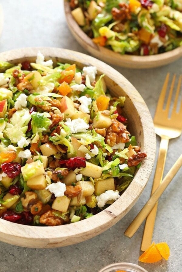 Shaved brussels sprout salad