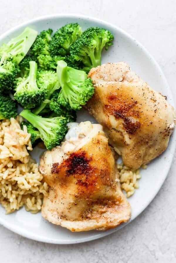 Crispy sous vide chicken thighs