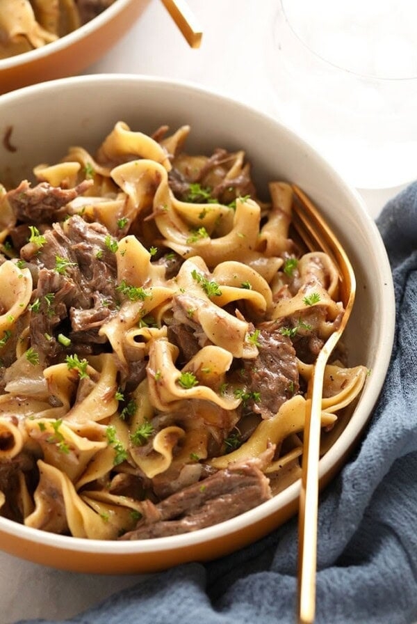 Instant pot beef stroganoff