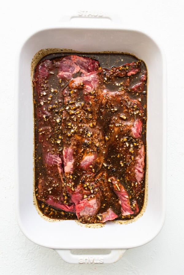 Juicy skirt steak marinade